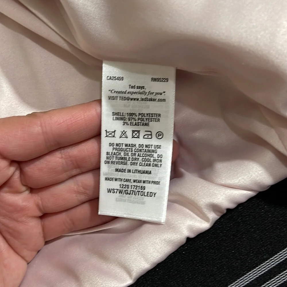 Ted Baker Women's Colour By Numbers Toledy Zip Front Bomber Jacket size 4 - Picture 8 of 11